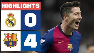 Real Madrid 04 FC barcelona  Highlights All Goals amp 2024  espn fc [upl. by Warfore]