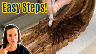 How To Use Gel Stain Over Stain Without Sanding  How To Stain Wood Darker [upl. by Nikral]