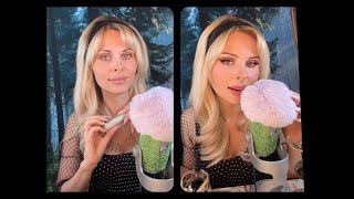 ASMR Makeup routine Answering plastic surgery questions Spirituality whisper chat TikTok replay [upl. by Mohsen362]