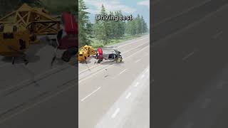 Car vs Chain Knife  Obstacle Challenge 60  BeamNG Drive Circle Wheel shorts beamngdrivebeamng [upl. by Luap]