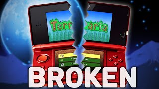 3DS Terraria is BROKEN in the best way possible [upl. by Llerahc]