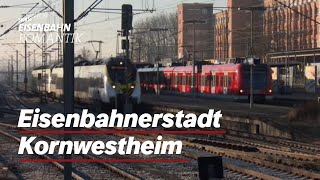 Die Bahn prägt den Ort  Eisenbahnerstadt Kornwestheim  EisenbahnRomantik [upl. by Lenehc]