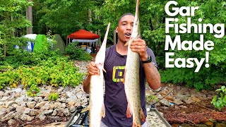 How to Catch Gar  Longnose Gar Fishing Mayhem [upl. by Lavud202]