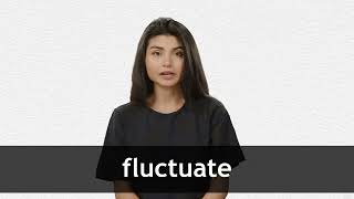 How to pronounce FLUCTUATE in American English [upl. by Anelagna]