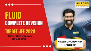 FLUID Target JEE 2024 COMPLETE REVISION  PNC sir  Aurous Academy [upl. by Zetnom938]