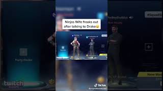 Ninjas wife freaks out after talking to drake [upl. by Efioa]