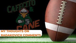 MIAMI HURRICANES  Dan Radakovich on the ACC [upl. by Aibara]