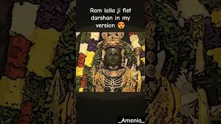 Ram lalla ji first darshan in my version ❤️ trendingyoutubeshorts viralshorts amenia [upl. by Ymot]