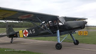 4Kᵁᴴᴰ Original Fieseler Fi 156 Storch Start up Taxiing amp STOL Demonstration [upl. by Hands]