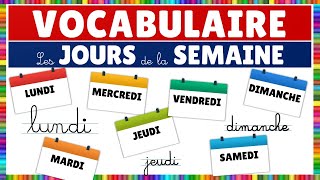 Vocabulaire  les jours de la semaine  Français [upl. by Festa]