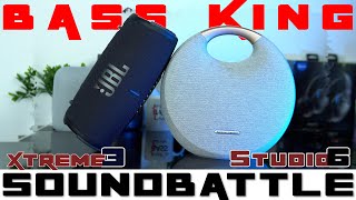 JBL Xtreme 3 vs HK Studio 6 Sound Battle  Who Is The King Of Bass Of The Two [upl. by Jillene211]