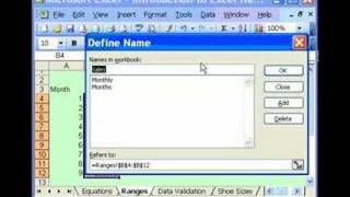 Excel Named Range [upl. by Jr184]