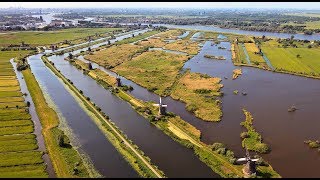 Kinderdijk Windmills in 4 seasons Unesco World Heritage Dutch Mills [upl. by Gussy]