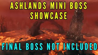 Valheim Ashlands  Mini Boss Showcase final boss not included [upl. by Dnomsed]