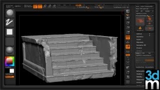 Using ZBrush to Create Quick quotBeat Upquot Edges and Cracks  3dmotive [upl. by Mackoff]