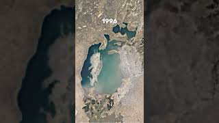 Google Earth Timelapse Aral Sea 🌊 1984  2021 shorts [upl. by Nahpos]