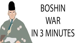 Boshin War  3 Minute History [upl. by Saraann]