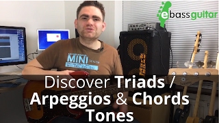 How To Play Triads Arpeggios amp Chord Tones On The Bass Guitar [upl. by Odell]