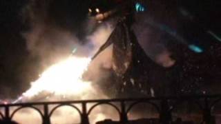 Fantasmic Dragon sequence Disneyland 2002 [upl. by Amekahs468]