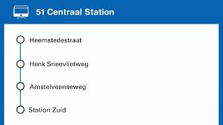Nieuwe Omroepen M7 Metro Nancy Kaandorp Lijn 51 GVB Amsterdam Isolatorweg  Centraal Station [upl. by Kristofor928]