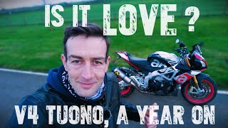 Is it LOVE Aprilia Tuono V4 Factory 1100 a year on Just how good is it Road test review [upl. by Ettenuj]