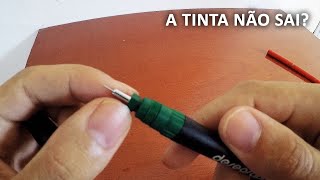 Caneta de Nanquim não solta tinta o que pode ter ser [upl. by Amsirac523]