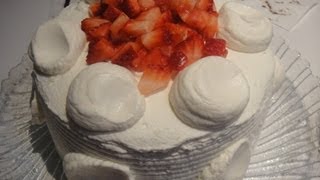 How to make Strawberry Shortcake Recipe  士多啤梨蛋糕 [upl. by Yrtsed]