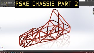 FSAE Chassis Design  Sketch  Part 2  Solidworks tutorial [upl. by Llenrrad]