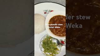 Okra powder stew Mullah weka stew okra okrarecipes [upl. by Mattias]