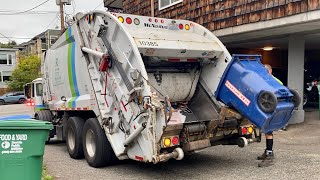 Recology Garbage Truck On Older Rehrigs [upl. by Haeel]