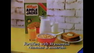 Kelloggs Apple Jacks Cereal Commercial Kid Cops  1981 [upl. by Welch]