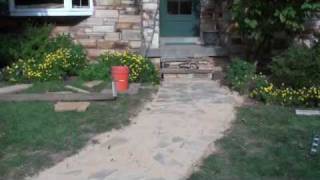 Flagstone Walkway Repair Video [upl. by Artenra]