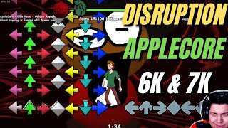 I Destroyed DISRUPTION and APPLECORE on 6K and 7K VERSIONS  FNF feat shaggy [upl. by Samalla811]