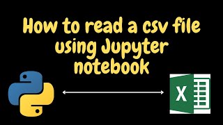 How to import a CSV file into Python Jupyter notebook [upl. by Akimad]