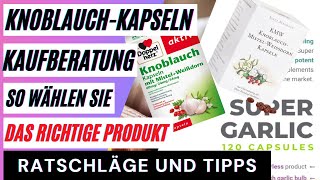 KnoblauchKapseln Vergleich Die besten Knoblauchpillen im Test So wählen Sie das richtige Produkt [upl. by Ecinnej]