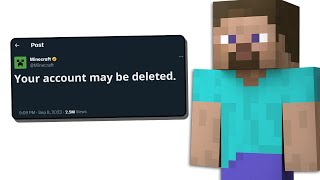 Final WARNING Your Minecraft Account Could Be Deleted [upl. by Sparhawk853]