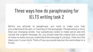 Lecture on Paraphrasing by Vishal Shah [upl. by Dorfman]