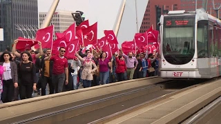 Demonstratie in Rotterdam verloopt rustig [upl. by Whorton]