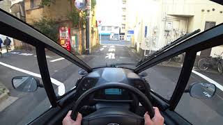 トヨタ iROAD 市街地試乗｜TOYOTA iROAD POV Tokyo Drive [upl. by Yanat]