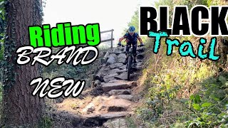 Shredding the BRAND NEW Black Trail At Haldon Forest  Rebuilt [upl. by Joseito918]