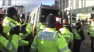 UK Uncut Payday  Santa Arrested in Brighton [upl. by Betthel]