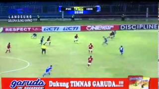 FULL MATCH AFC U19 Qualifier Indonesia vs Philipine 20 10Oct 2013 [upl. by Aehsat]