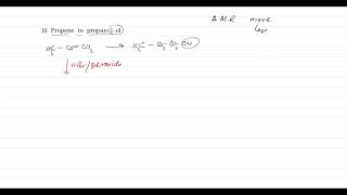 conversion Propene to propan1ol l NCERT l Organic Chemistry ll CBSE ISC amp State Board by tarunSir [upl. by Nesta]