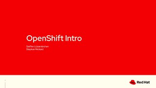 OpenShift Intro [upl. by Auburta]