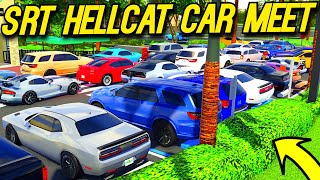 The BIGGEST SRT HELLCAT CAR MEET in Southwest Florida [upl. by Annaear914]