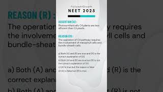 Assertion amp Reason Quiz 🔥  NEET 2025  FailureAtGrowth [upl. by Levitus]