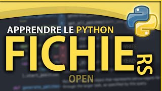 APPRENDRE LE PYTHON 10  LES FICHIERS [upl. by Oiramat]