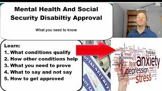 Social Security Disability Benefit Approval For Mental Health  5 Things You Need To Know [upl. by Siobhan4]