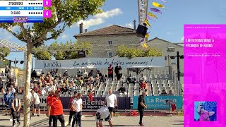 128e ZYSKOWSKI vs DI CARO  International à pétanque de Ruoms 2022 [upl. by Akimal]