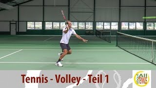 Volley Teil 1  Tennis Technik  HD [upl. by Okire961]